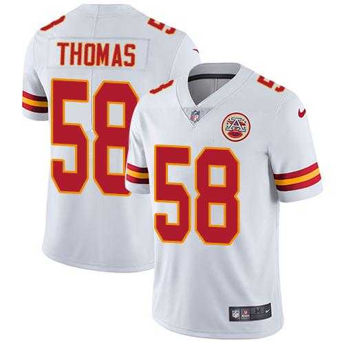 Nike Kansas City Chiefs #58 Derrick Thomas White NFL Vapor Untouchable Limited Jersey,We sell and wholesale Nike Kansas City Chiefs #58 Derrick Thomas White NFL Vapor Untouchable Limited Jersey on line form chian!